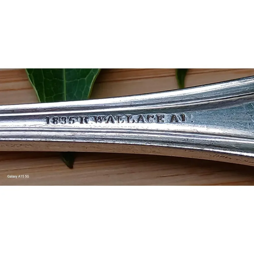Vintage cutlery Wallace Silver Plated Cake Fork, Elegant Wedding Serving Piece